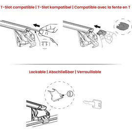 Omac Dachträger Grundtäger für Skoda Enyaq 2020-2025 100kg Silber 2tlg ABE