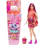 Barbie Pop Reveal Bubble Tea Serie Puppe und Zubehör, duftende Mango-Mochi-Modepuppe mit duftender mit Farbwechseleffekten, bunt