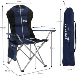 Hauki Campingstuhl 2er Set Blau