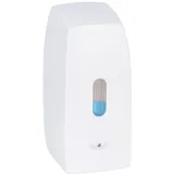 Wenko Seifenspender Mod. Tirano automatischer Infrarot Sensor klebend oder schraubbar 500 ml nachfüllbar Bad Dusche WC Kunststoff Weiß 10x20,5x9,5 cm