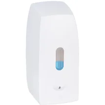 Wenko Seifenspender Mod. Tirano automatischer Infrarot Sensor klebend oder schraubbar 500 ml nachfüllbar Bad Dusche WC Kunststoff Weiß 10x20,5x9,5 cm