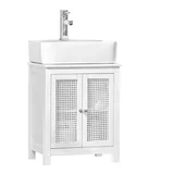 SoBuy Waschbeckenunterschrank 2 Türen 50 x 60 x 33 cm Weiß
