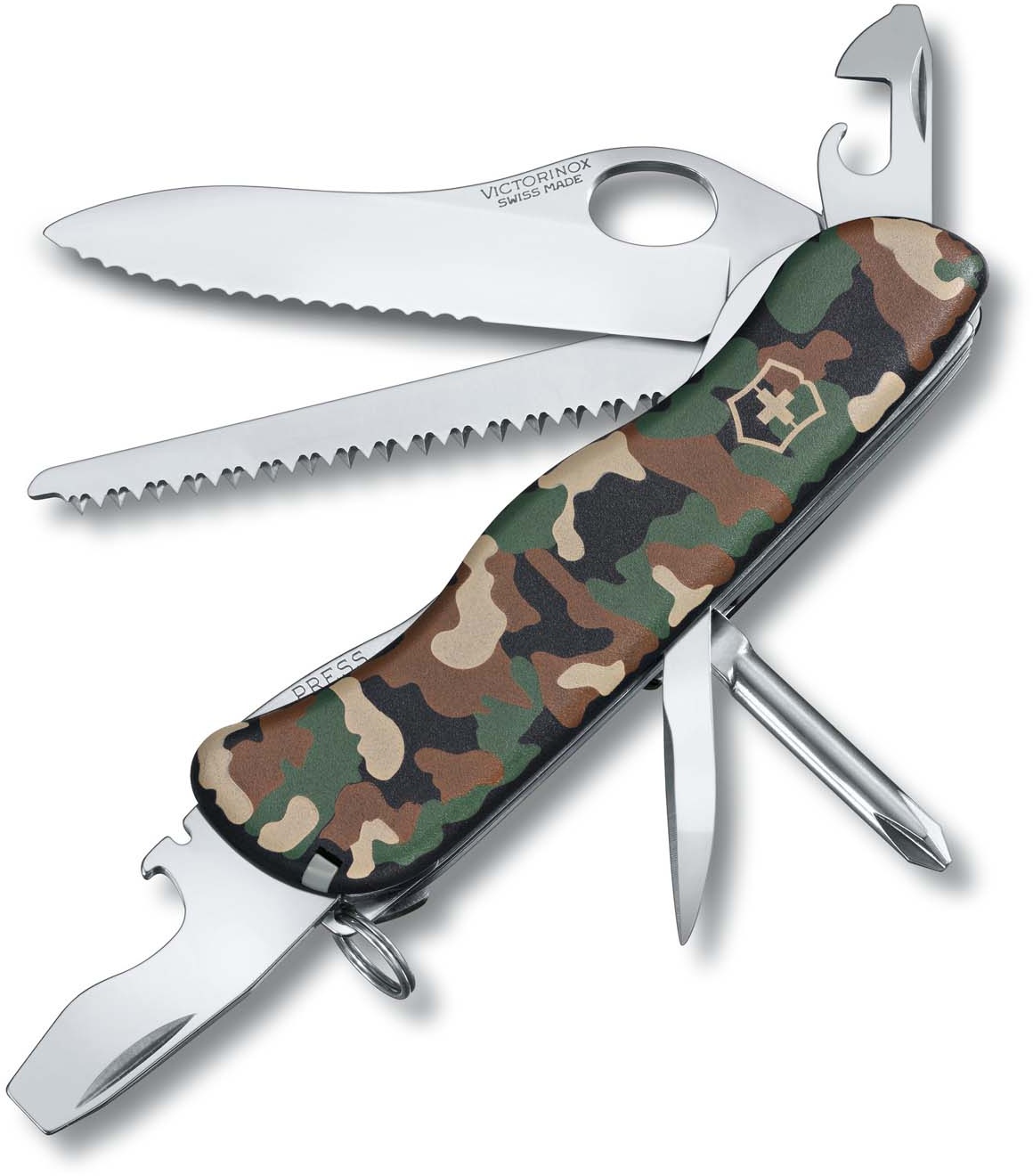 Victorinox Trailmaster Grosses Taschenmesser mit 12 Funktionen Camouflage