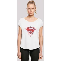 F4NT4STIC Long Cut T-Shirt DC Comis Superhelden Superman Geo