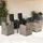 vidaXL Garten-Essgruppe 7-tlg. Grau