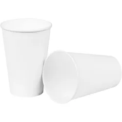 50 Pappbecher, weiß, 0,2l, ca. 230g/m2, mit PE-Beschichtung Einweg Becher