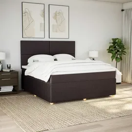 vidaXL Boxspringbett 180 x 200 cm Dunkelbraun