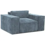 Makamii Schlafsessel, Pastellblau, Textil, 1-Sitzer, 157x81x113 cm, Hergestellt in Europa, Oeko-Tex®, Wohnzimmer, Sessel, Schlafsessel