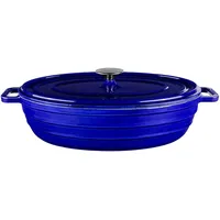 Sallys Gusseisenbräter Alime Royal Blue Majolika