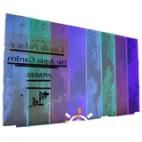 Xlmoebel Skulptur LED Wasserwand Wandpaneel Wasser Blasen Waterwall 400x250cm (Water Wall), Hergestellt in Europa weiß