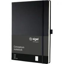 Sigel Notizbuch Conceptum A4 liniert schwarz