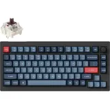 Keychron V1 Max QMK/VIA Wireless Mechanische Tastatur, QWERTY US Layout - Gateron Jupiter Brown Switch, kompatibel mit Mac Windows Linux Knob Version (ANSI/US)
