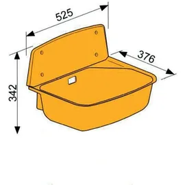 Sanicomfort Nina Ausgussbecken 52,5 x 37,6 cm (HA6197)
