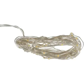 IDENA Lichterkette 50 LED Micro silber