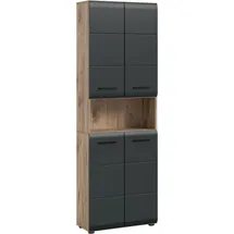 xonox.home Hochschrank 60 x 30 x 185 cm Schwarz