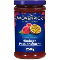 Mövenpick Gourmet-Frühstück Himbeer-Passionsfrucht, Premium Fruchtaufstrich, 250 g