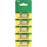 Batterie A23, 12V, 28x10mm, Alkaline, 5er-Blister