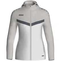 Jako Iconic Trainingsjacke mit Kapuze Damen 016 weiß/soft grey/anthra light 40