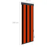 vidaXL Außenrollo 60 x 250 cm Braun/Orange