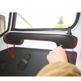 HEOSolution HEOSafe Riegelschloss für Fahrerhaustüren Fiat Ducato 230 1994-2002 Schwarz