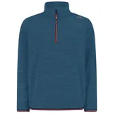 CMP Jungen Fleecepullover Rollkragenpullover Midlayer Kid Sweat, Farbe:Blau, Größe:152, Artikel:-N816 Bluestone Melange - 152