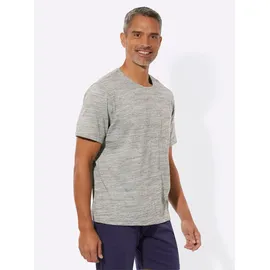 Sieh an! Schlafanzug-Shirt Kurzarm Grau 52/54