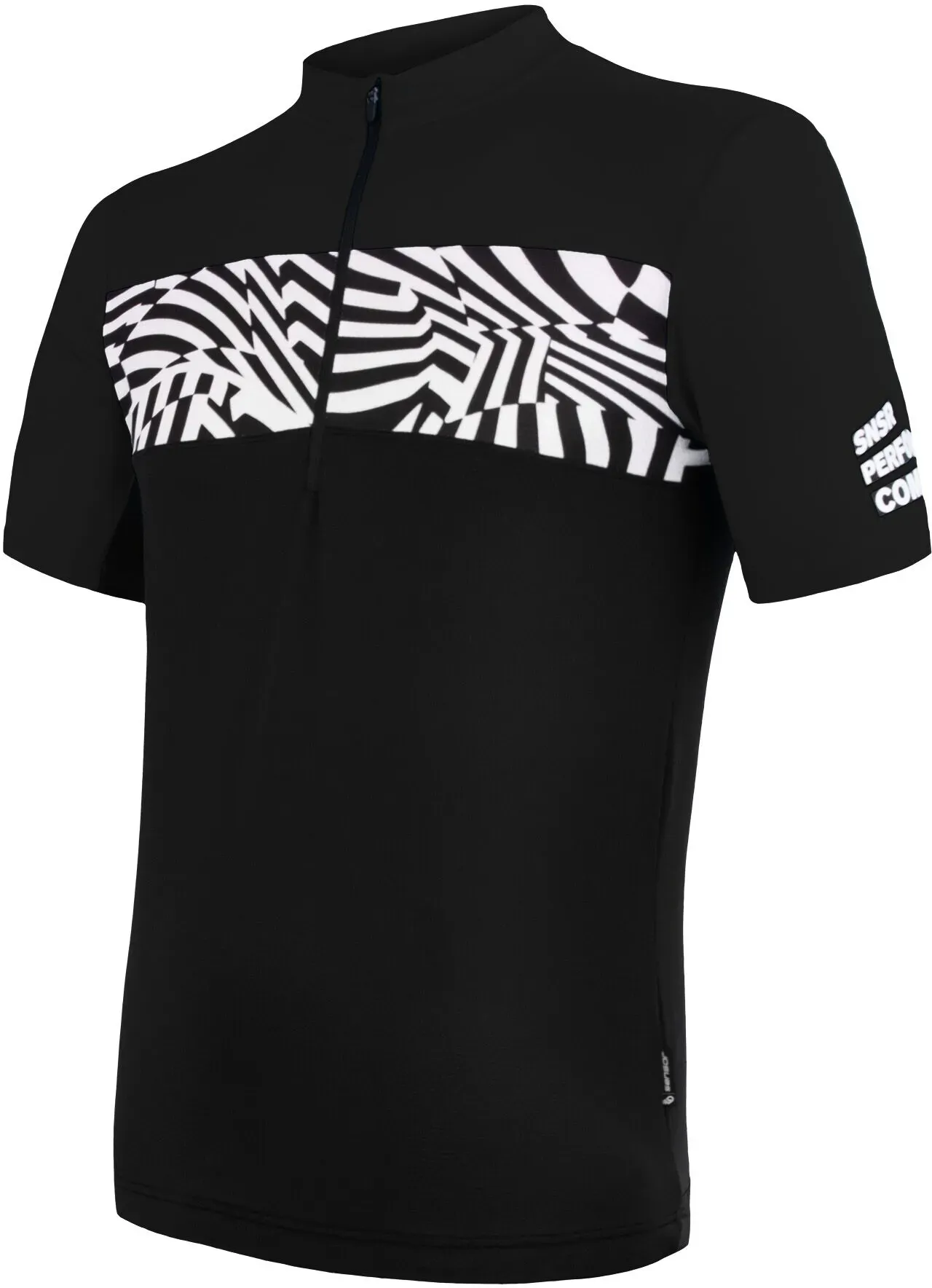 Herren Radtrikot Sensor  Cyklo Miles Black M - Schwarz