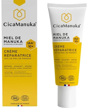 CicaManuka Manuka Honig Reparierende Creme IAA10+ Bio Tube 40ml
