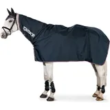 Eskadron Reitdecke Regendecke Zipneck Ausreitdecke mit Halsteil Nightblue M - Blau