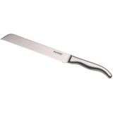 Le Creuset Brotmesser, 20 cm 18/8 Damaststahlklinge mit Wellenschliff, Edelstahlgriff, Silber