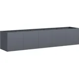 vidaXL Pflanzkübel Anthrazit 200x40x40 cm Kaltgewalzter Stahl - Grau