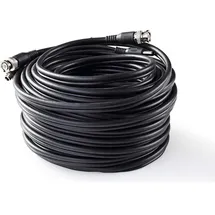 Nedis CCTVCA10BK200 - Videokabel BNC/DC, RG59 20 m