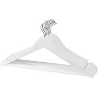 ASIS nettrade Kleiderbügel 5er Set Weiß Landhaus Holzkleiderbügel