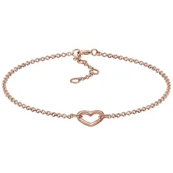 Elli Herz Liebe Love 925 Sterling Silber rosefarben Damen 