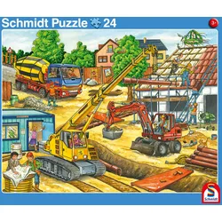 Schmidt Spiele Schmidt 2 Rahmenpuzzle 16/24T Müll/Baustelle (24 Teile)