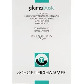 Schoellershammer DIN A3 Durchschlagpapier Transparent 102 g/m2 50 Blatt
