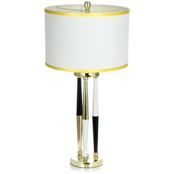 Kayoom Tisch- / Stehlampe Conni 100 Weiß / Schwarz / Gold