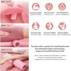 FFitness Rolle für Muskelmassage, 3-in-1, Set für myofasziales Training, mit Stab und Ball, Fußmassage, Linderung von Muskelverspannungen