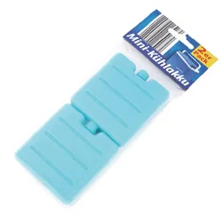 Global Partner Mini Kühlakku Kühlpack Kühlkissen 2er Pack ca 75x80mm flexibel wiederverwendbar für Kühltasche