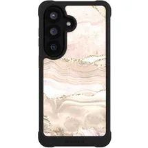 DeinDesign Nivocase Hülle für Samsung Galaxy S26 Stossfeste Handyhülle NIVOmax Case Schwarz Glitzer Look Marmor Meerjungfrau (Samsung Galaxy Smartphone Hülle, Schwarz