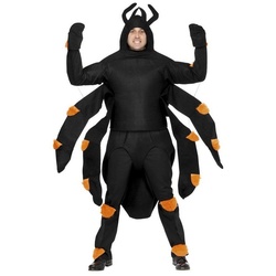 Smiffys Kostüm Spinne, Witziges und einfach zu tragendes Halloween Kostüm schwarz