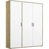 Rauch Wäscheschrank VOYAGER 140 x 194 x 53 cm Braun/Grau