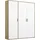 Rauch Wäscheschrank VOYAGER 140 x 194 x 53 cm Braun/Grau