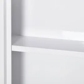 kleankin Medizinschrank-30L x 12B x 60H cm-Weiß - Weiss