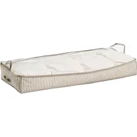 Zeller Aufbewahrungstasche Stripes 46 x 15 x 104 cm 2-tlg. Beige
