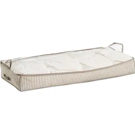 Zeller Aufbewahrungstasche Stripes 46 x 15 x 104 cm 2-tlg. Beige