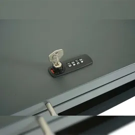 Mendler Mülltonnenverkleidung HWC-J82 1er/2er 38 kg grau