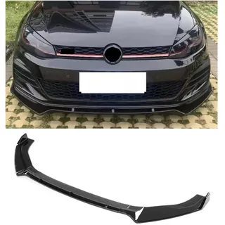 Auto Frontlippe Für VW Für Golf 7 7.5 MK7 MK7.5 Für GTI Für GTD R Für R-Line 2013-2020 Stoßstangendiffusor Spoilerschutz Frontstoßstangensplitterlippe Frontstoßstange Spoiler(Carbon Fiber Texture)