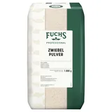 FUCHS Professional Zwiebelpulver | Schonend verarbeitet, zum Würzen von herzhaften Gerichten | Profi-Qualität für Großverbraucher und Gastronomie | 1 kg im recyclebaren Beutel
