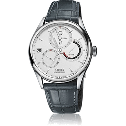 Oris Culture Artelier Kaliber 112 GMT 01 112 7726 4051-Set 1 23 71FC - silber,grau - 43mm